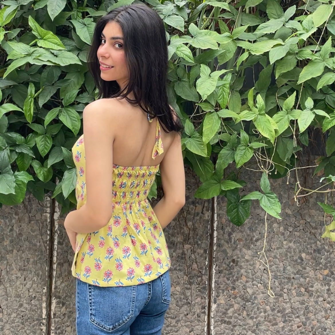 Yellow halter (Padded)