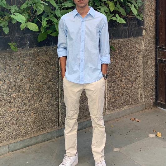 Men’s Pastel Blue Shirt
