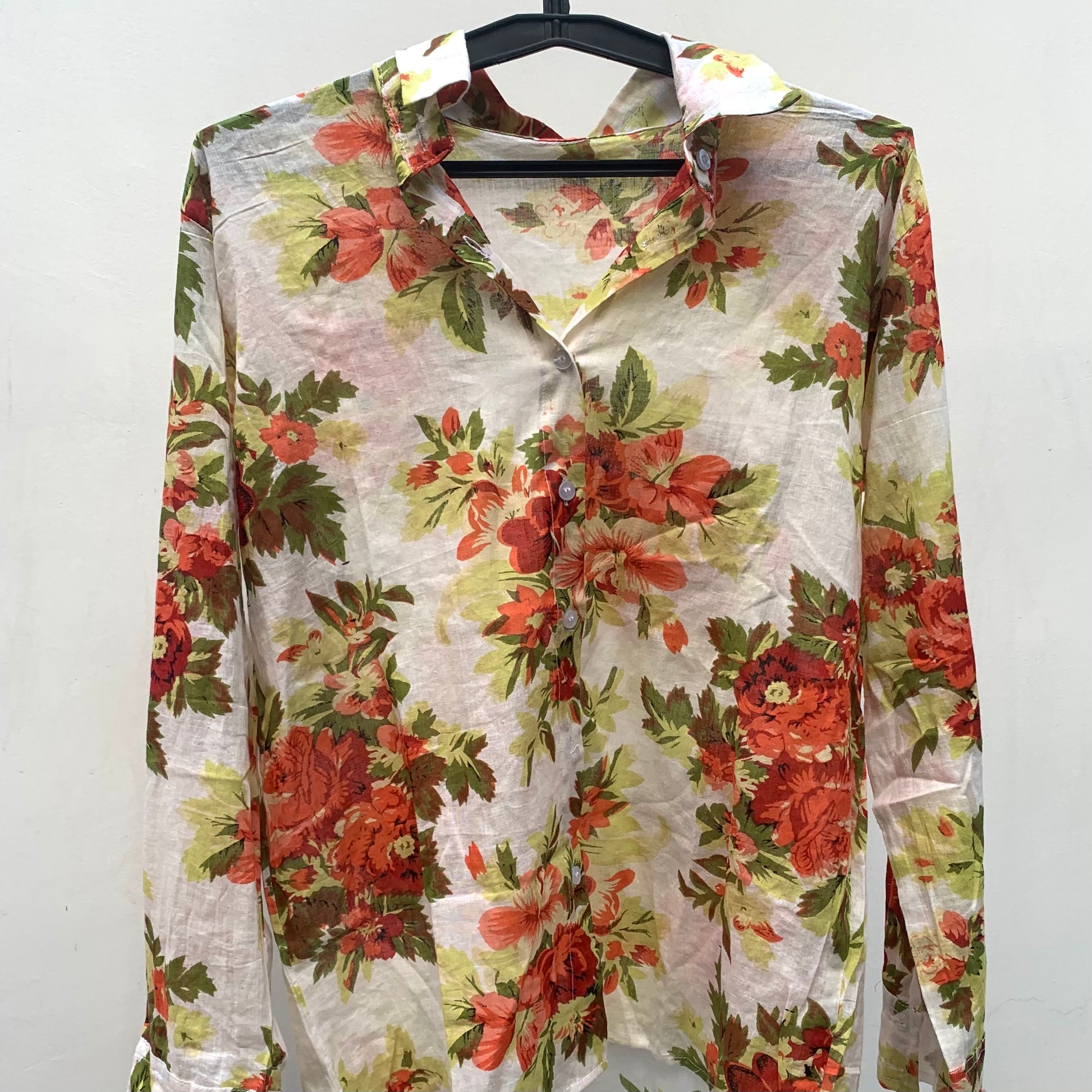 Buy Summer White Floral Shirt For Women Online
