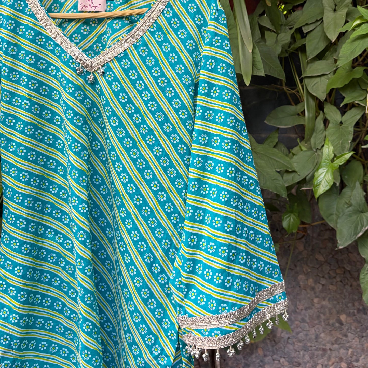 Leheriya Blue Farshi Set
