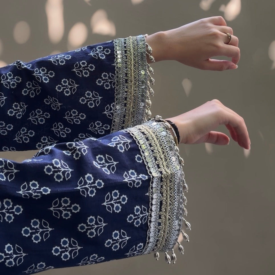 Indigo printed kurti