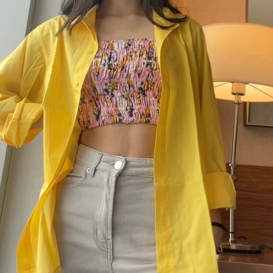 Buy Tube Combo Yellow Top & Shirt Set For Women