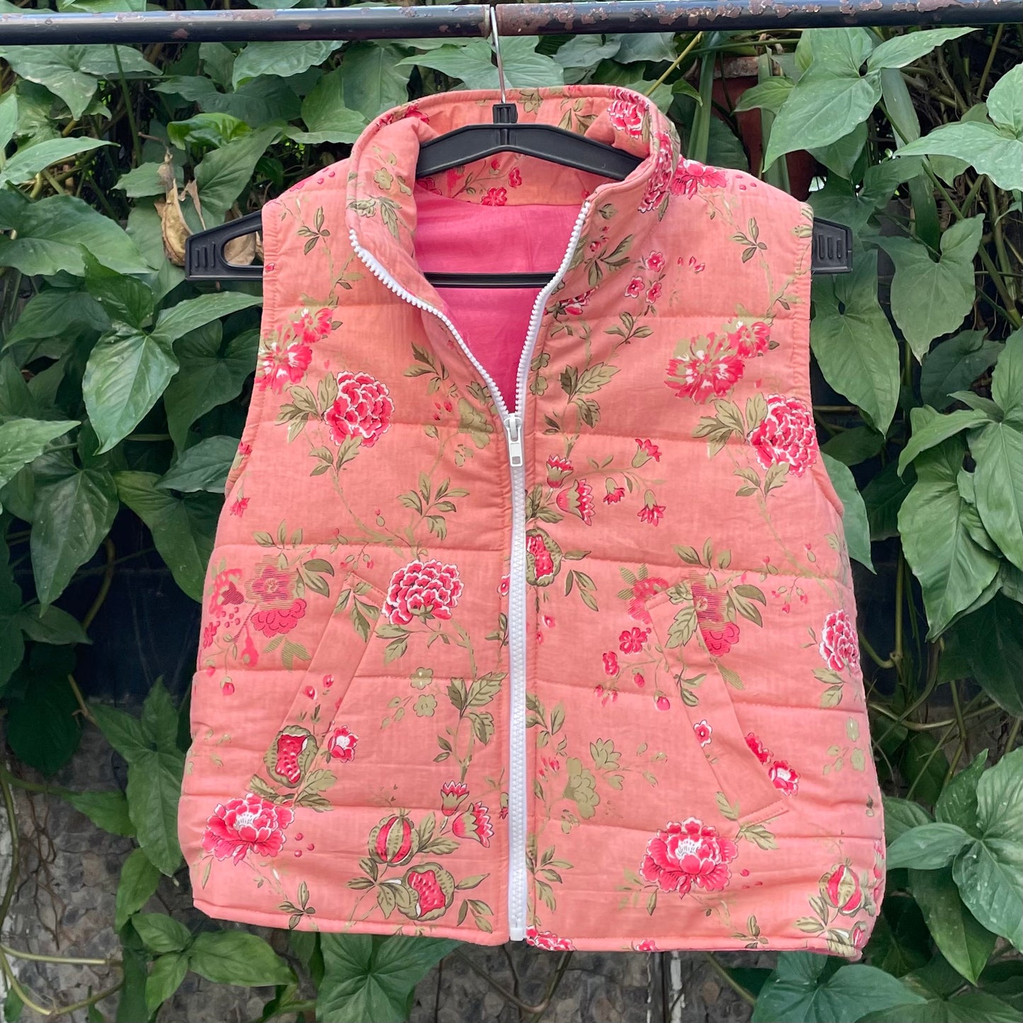 Printed cotton puffer