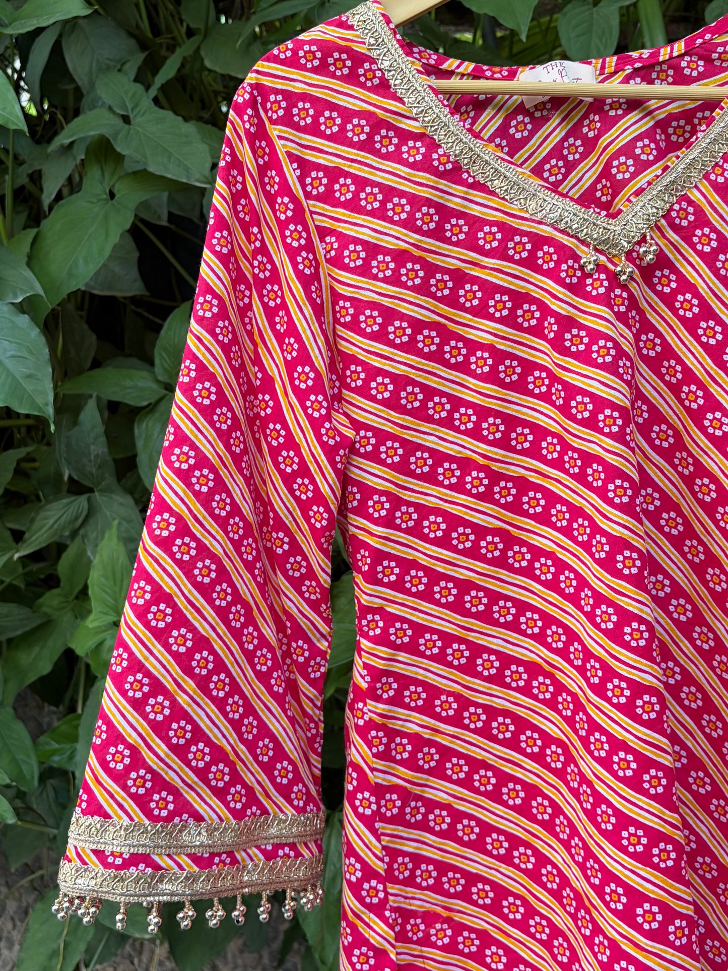 Leheriya Pink Farshi Set