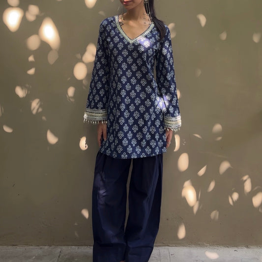 Indigo Farshi set