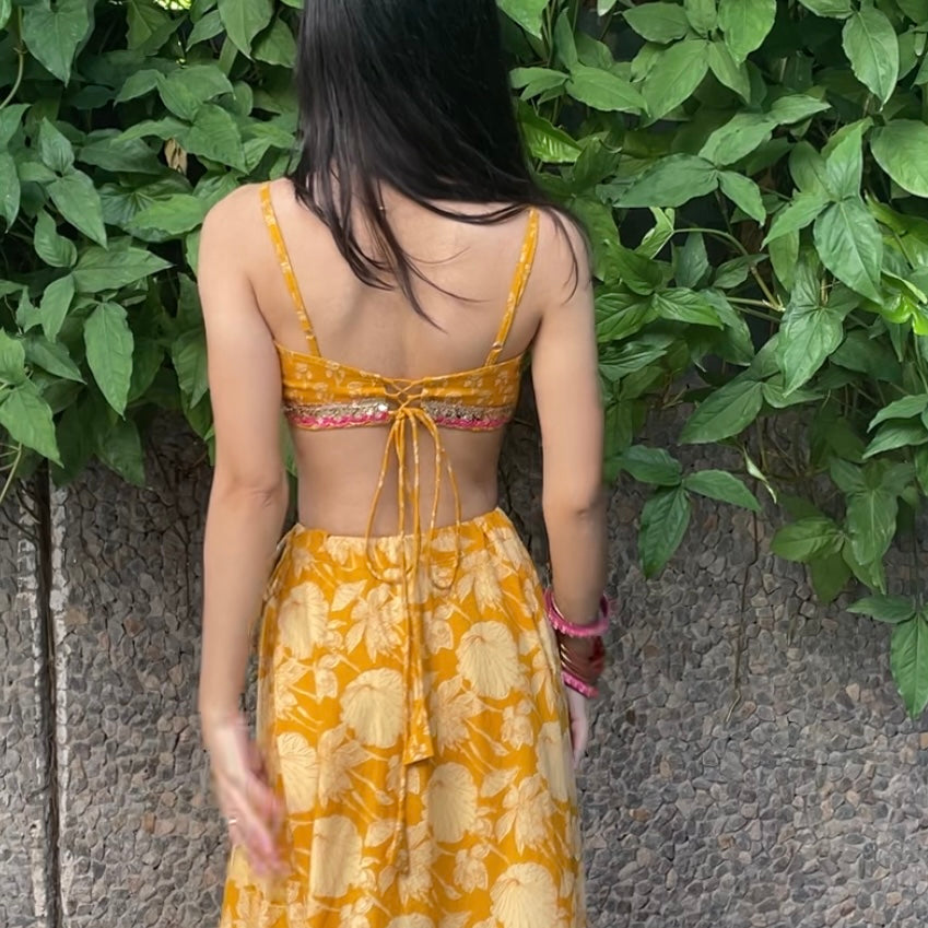 Yellow lehenga set