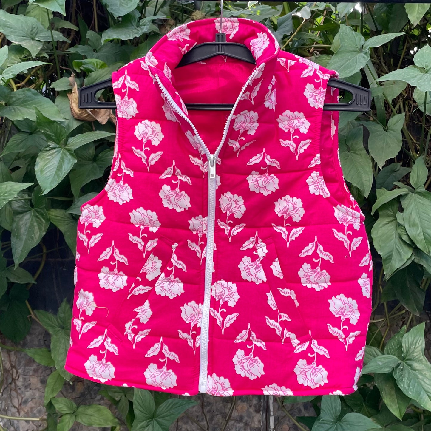 Printed cotton puffer