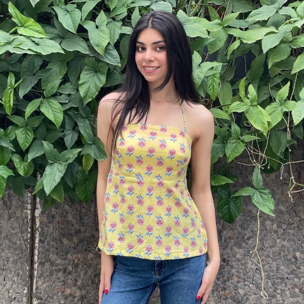 Yellow halter (Padded)