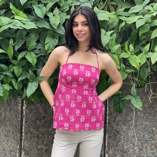 Pink halter (Padded)