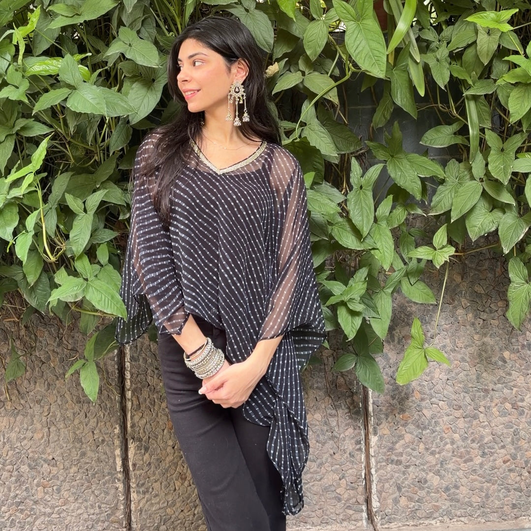 Black kaftan kurti