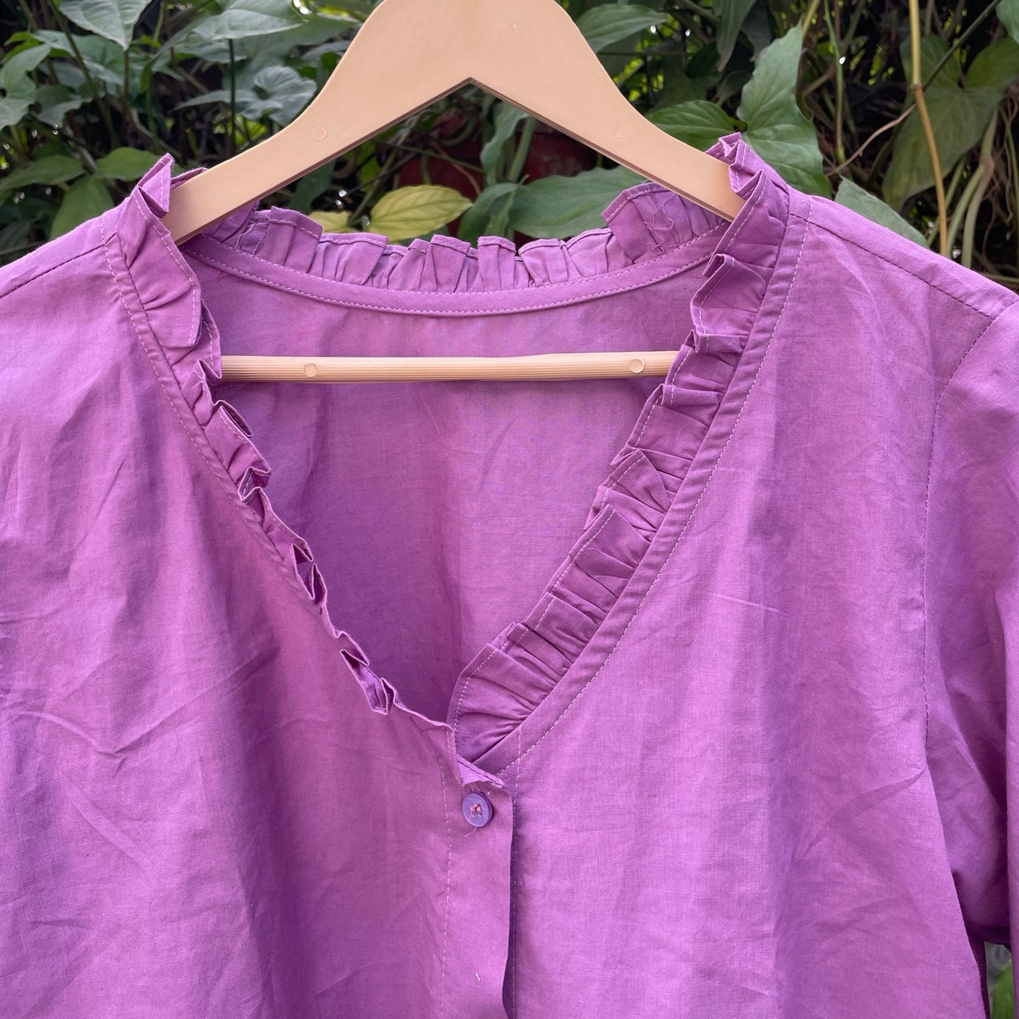 Frill Cotton Shirts