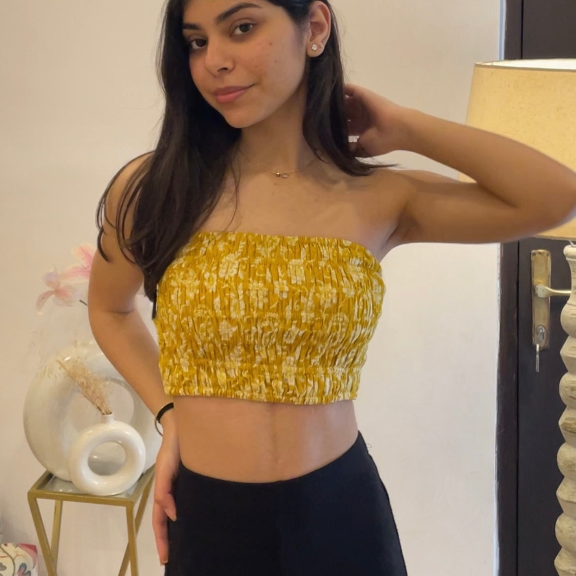 Buy Yellow Tube Top For Women Online in India