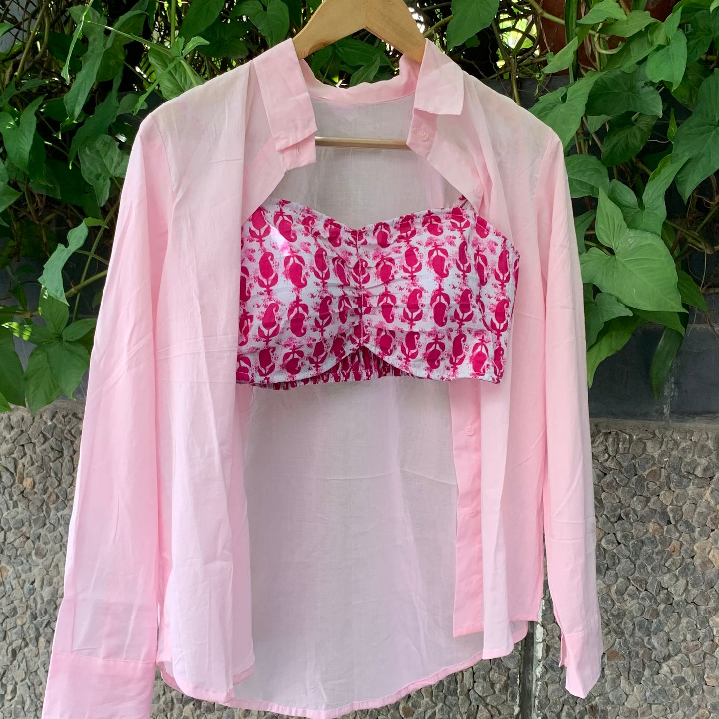 Buy Pastels Mango Top & Shirt Set For Women