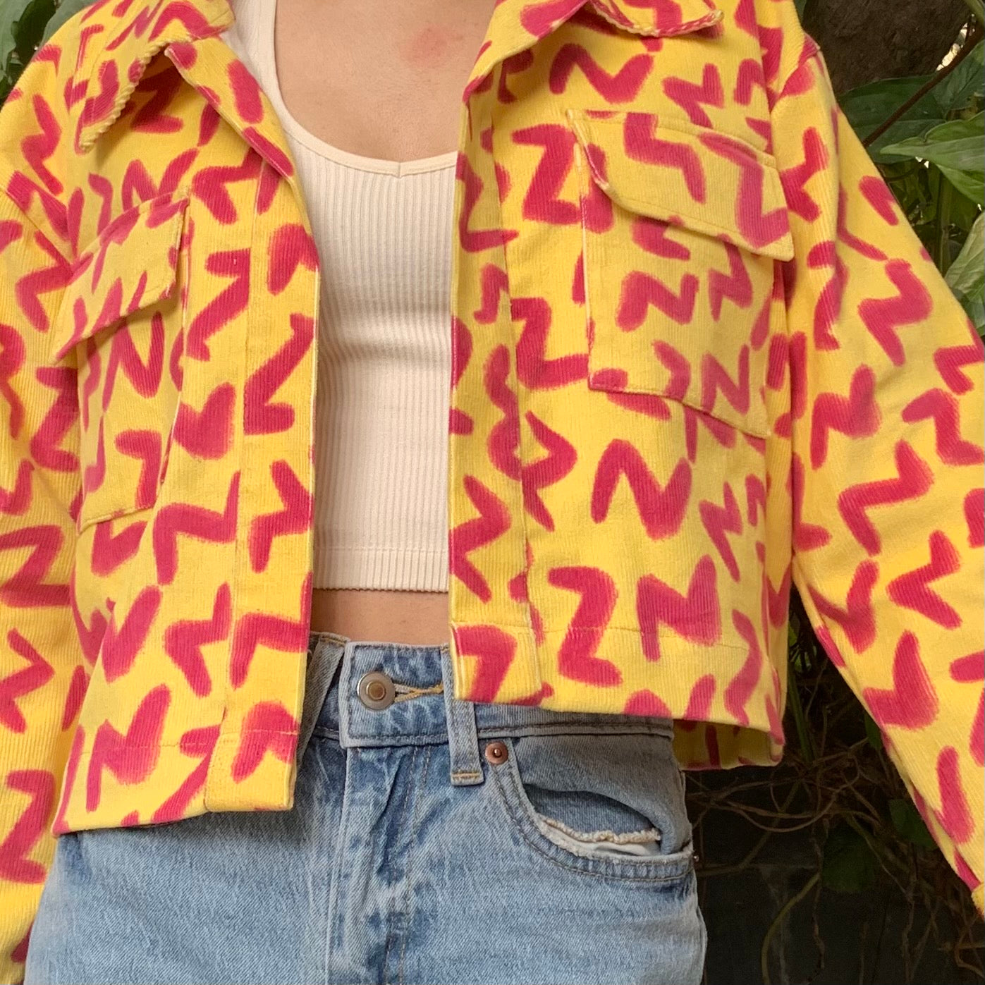 Yellow Candy Cotton Corduroy Jacket