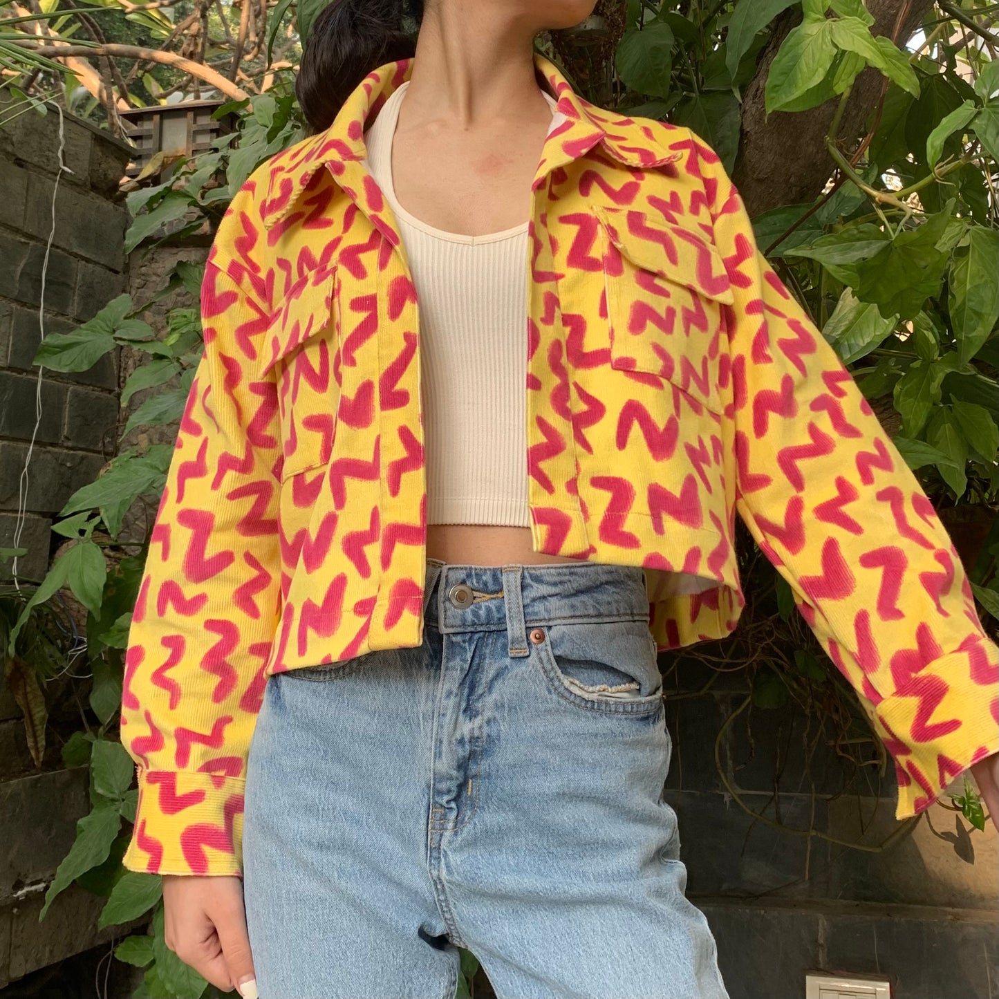 Yellow Candy Cotton Corduroy Jacket