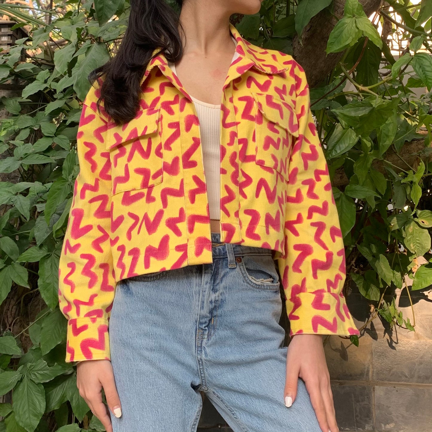 Yellow Candy Cotton Corduroy Jacket