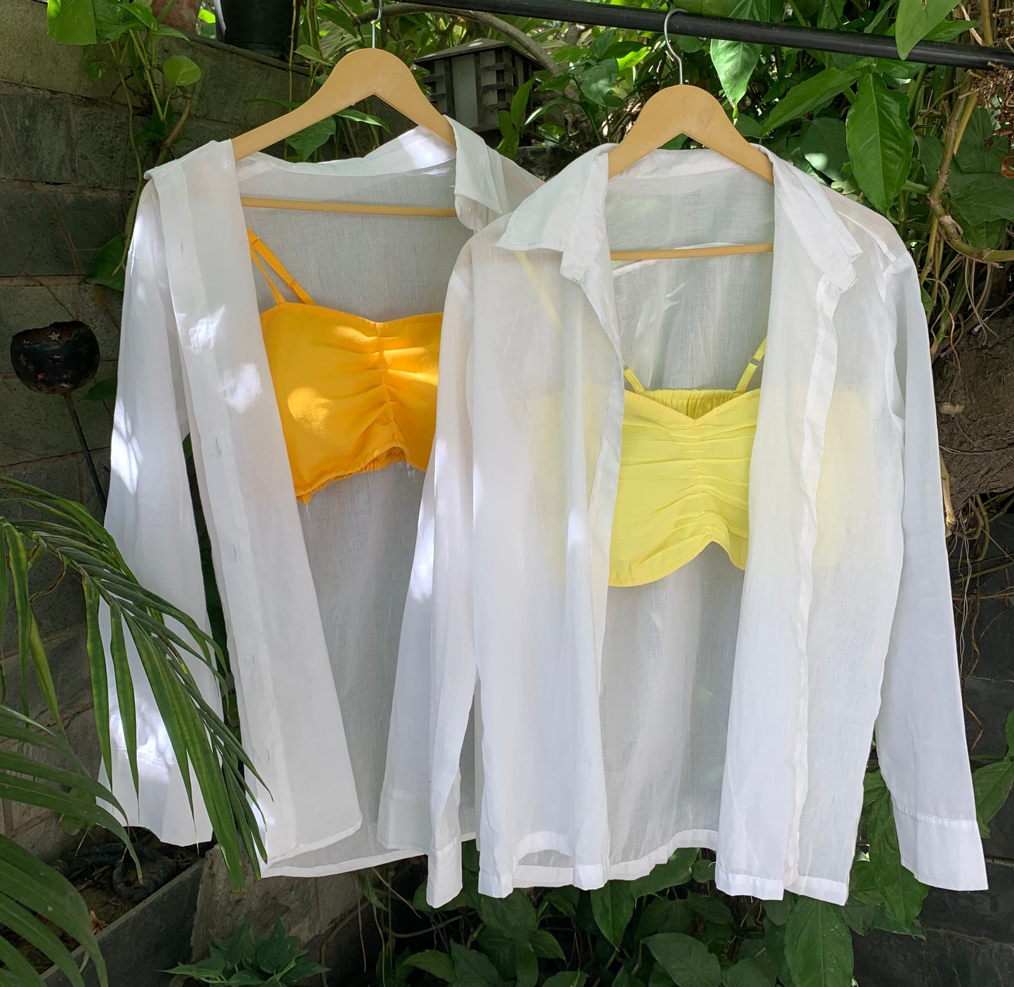 Buy Shades of Yellow Top & Shirt Set For Women