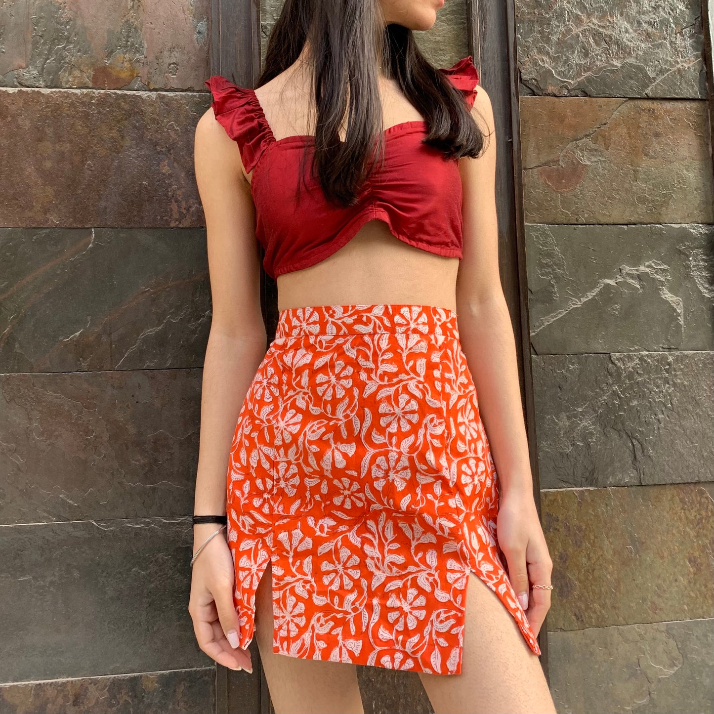 Evening Sunset Top & Skirt Set