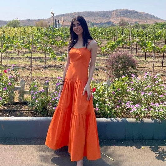 Orange Fields Dress